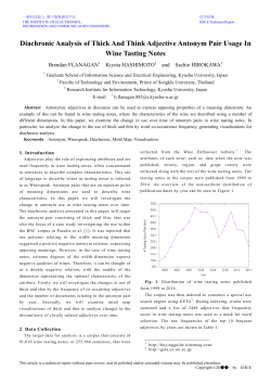 Diachronic Analysis of Thick And Think Adjective Antonym Pair