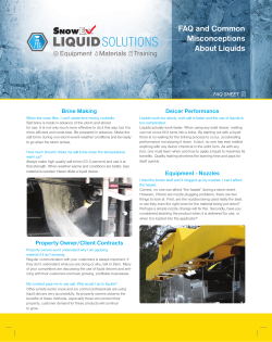 FAQ and Common Misconceptions About Liquids