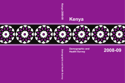 Kenya Demographic and Health Survey 2008-09