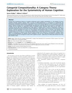 Categorial Compositionality: A Category Theory Explanation for the