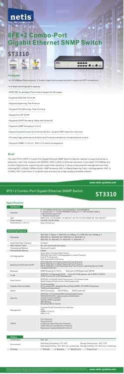 8FE+2 Combo-Port Gigabit Ethernet SNMP Switch