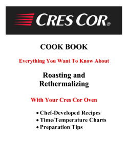 COOK BOOK Roasting and Rethermalizing