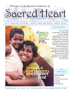 February 26, 2017 - Sacred Heart Church
