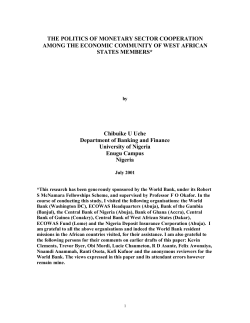 the politics of monetary sector cooperation