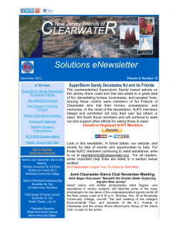 NJFC eNewsletter December 2012