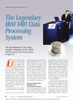 The development of the most popular computer of the 1960s and the