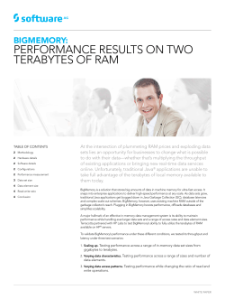 performance results on two terabytes of ram