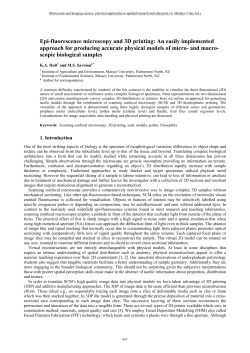 Epi-fluorescence microscopy and 3D printing: An easily