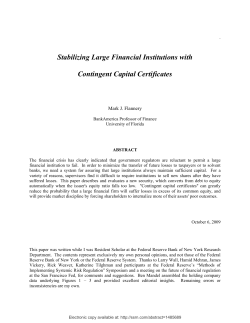 Stabilizing Large Financial Institutions with Contingent