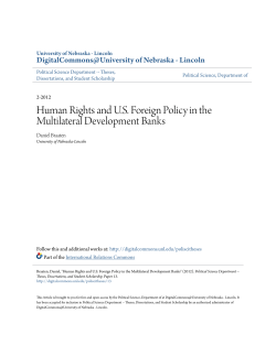 Human Rights and U.S. Foreign Policy in the Multilateral