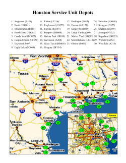Houston Service Unit Depots