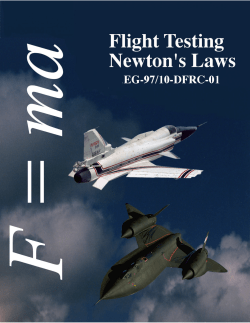 Flight Testing Newton`s Laws Educator Guide