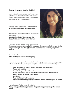 Get to Know Katrin Rabiei