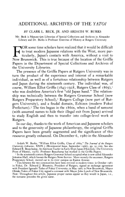 additional archives of the yatoi