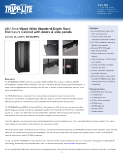 48U SmartRack Wide Standard-Depth Rack Enclosure