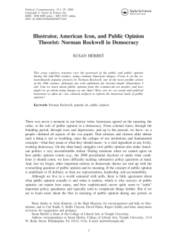 Illustrator, American Icon, and Public Opinion Theorist: Norman