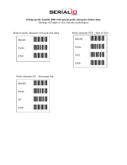 Set up prefix and suffix configurations on the Scanfob