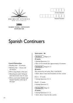 Spanish Continuers