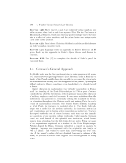 4.4 Germain`s General Approach - Department of Mathematical