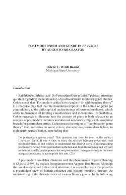 77-78 Introduction Ralph Cohen, in his article &ldquo;Do Postmodern
