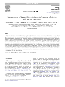 Measurement of intracellular strain on deformable