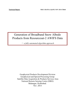 Generation of Broadband Snow Albedo Products from