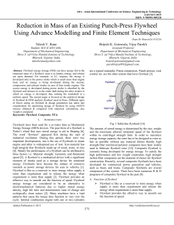 Reduction in Mass of an Existing Punch