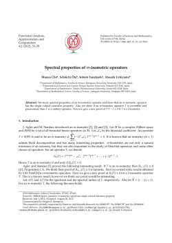 Spectral properties of m-isometric operators