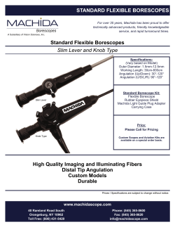 STANDARD FLEXIBLE BORESCOPES Standard Flexible