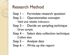 Construct Valid and Reliable Indicators