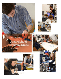 Upper School Program Guide