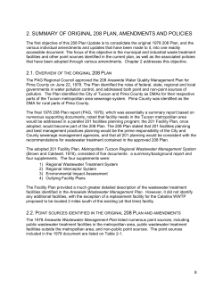 2. SUMMARY OF ORIGINAL 208 PLAN, AMENDMENTS AND