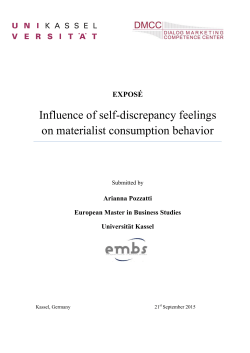 Influence of self-discrepancy feelings on materialist