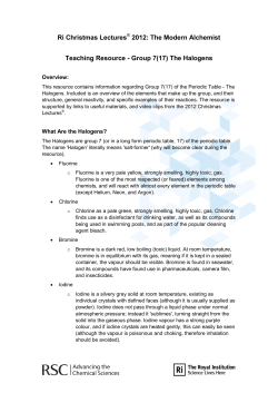 Ri Christmas Lectures 2012: The Modern Alchemist