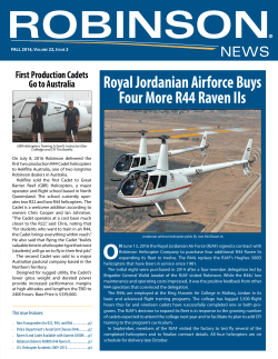 Royal Jordanian Airforce Buys Four More R44 Raven IIs