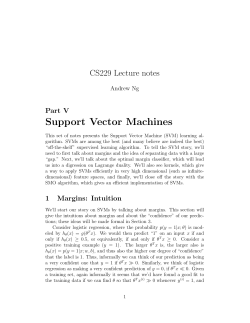 Support Vector Machines