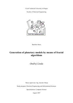 Generation of planetary models by means of fractal