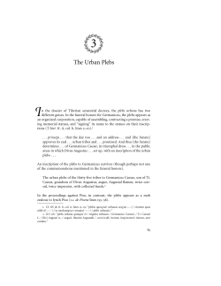 The Urban Plebs - The University of Michigan Press