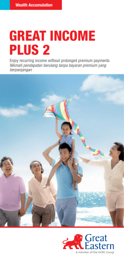 great income plus 2 - Great Eastern Life