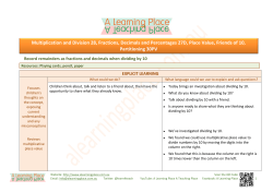 Multiplication and Division 28, Fractions, Decimals and Percentages