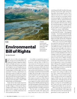 Environmental Bill of Rights