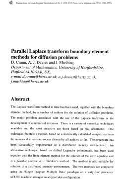 Parallel Laplace transform boundary element methods