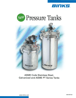 Pressure Tanks - Finishing Technologies