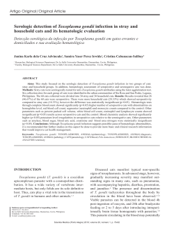 Serologic detection of Toxoplasma gondii infection in stray and