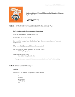 Spinster Goose Activity Guide