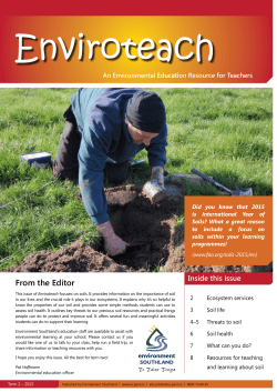 Newsletter - Enviroteach - April 2015