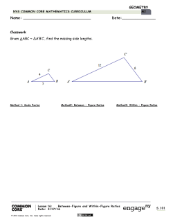 Date: Classwork Given ∆ABC