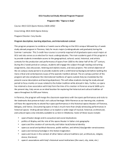 Opera in Italy - Oklahoma City University