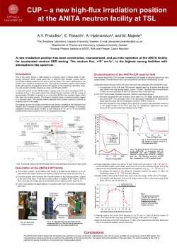 CUP - The Svedberg Laboratory