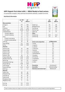 HiPP first infant milk 200ml ready to feed datacard